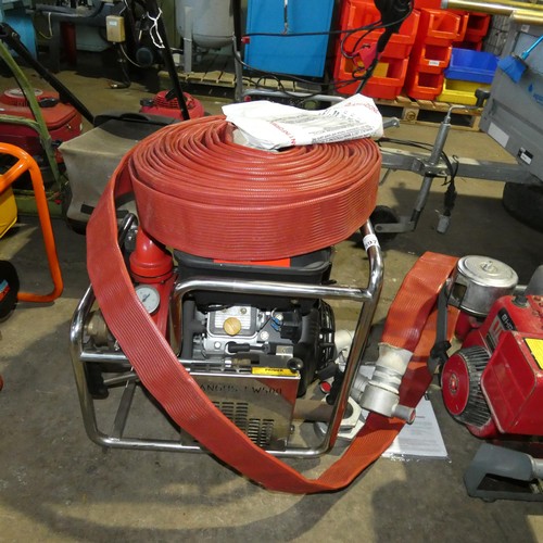 5973 - 1 x Angus LW500 compact fire pump with a pull / electric start petrol engine, YOM 2006, hour meter r... 