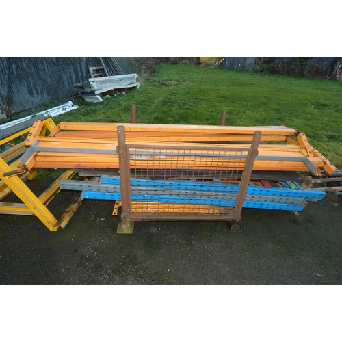 6003 - 2 Bays of racking comprising of 3 uprights measuring approx 230cm H x 90cm W and 8 crossbeams measur... 