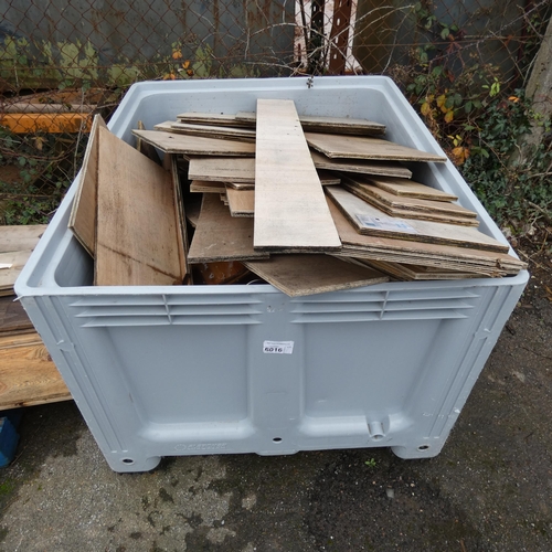 6016 - 1 crate containing a quantity of plywood board offcuts - please note the crate is not included