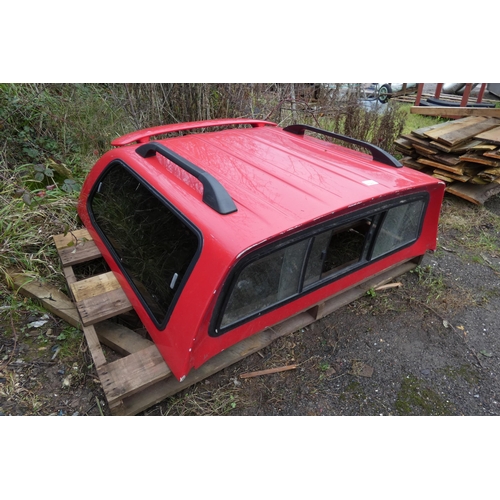 6022 - 1 canopy to suit a king cab Mitsubishi L200, came off of a 63 plate vehicle