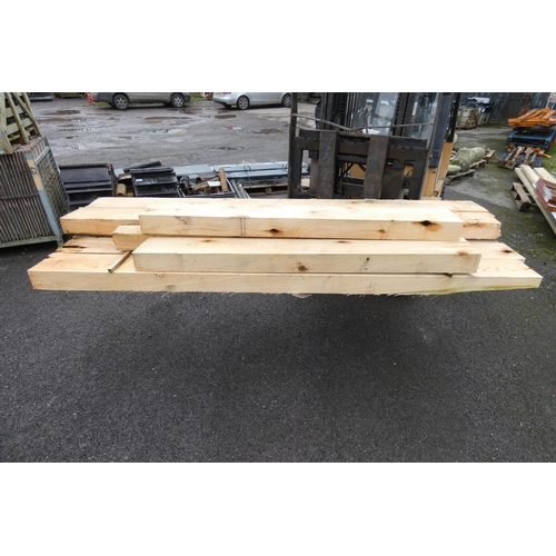 6035 - 9 lengths of timber comprising of mostly 20 cm x 10 cm x 250 cm (approx) believed to be Cedar - Top ... 