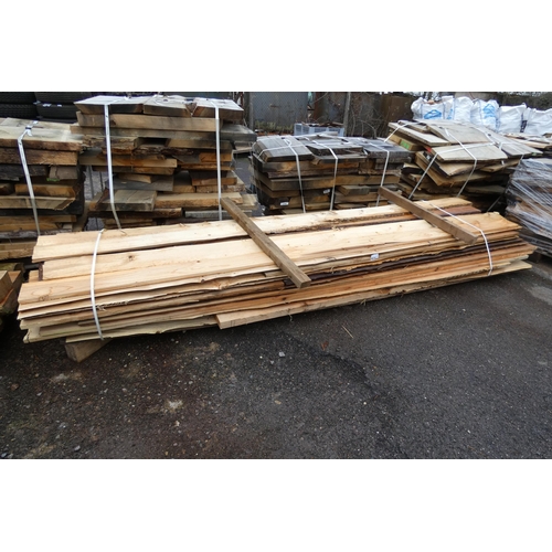 6038 - A quantity of waney edge boards (cedar) measuring approx 250cm long (Bottom Stack)