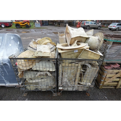 6047 - A quantity of various forms/moulds for concrete - Contents of 2 stillages which are not included