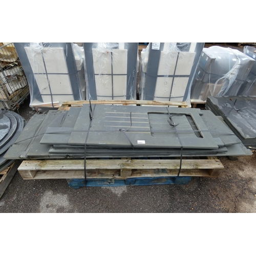 6065 - Approx 8 x various slate worktops