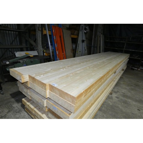 5970 - 6 x wooden glulam beams each approx 36cm x 9cm x 518cm long