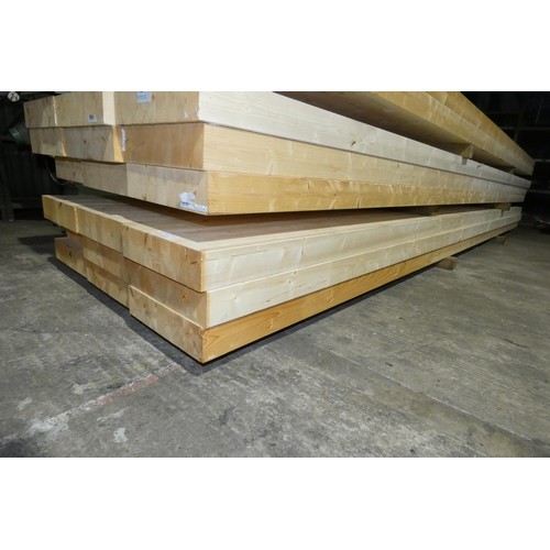 5970B - 9 x wooden glulam beams each approx 36cm x 9cm x 518cm long