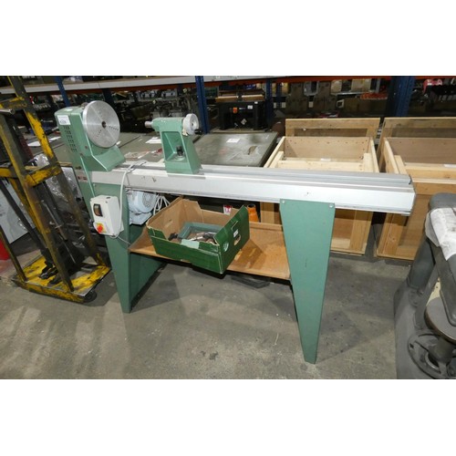 5329 - 1 x Kity 664 wood turning lathe on stand 240v bed length approx 126cm