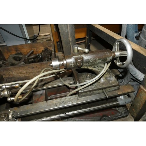 5350 - 1 x Atlas precision model makers lathe 240v supplied with a cast metal stand, various tooling includ... 