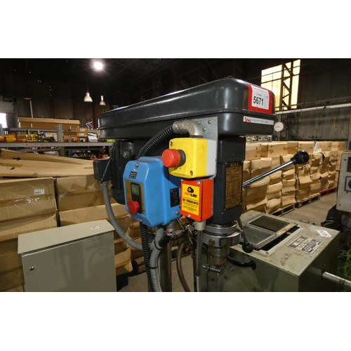 5671 - 1 x Ajax floor standing pillar drill type AJBM16, 3ph