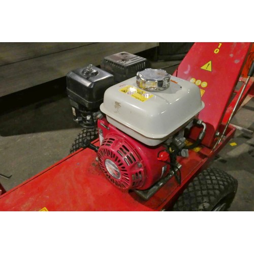 5778 - A Power Brush GS 1010 ride on / walk behind industrial outdoor sweeper with a Honda GX200 petrol eng... 