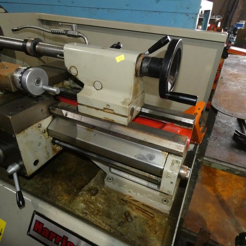 5917 - 1 x Harrison M250 metal turning centre lathe 3ph, overall bed length approx 89cm supplied with a qua... 