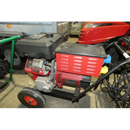 5972 - 1 x Markon SCW21 petrol engine welding generator output 110v, 240v and welding up to 200amp supplied... 