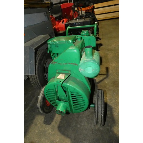 5972A - 1 x Clarke Power / Markon diesel engine generator output 240v 5kva supplied with a starting handle. ... 