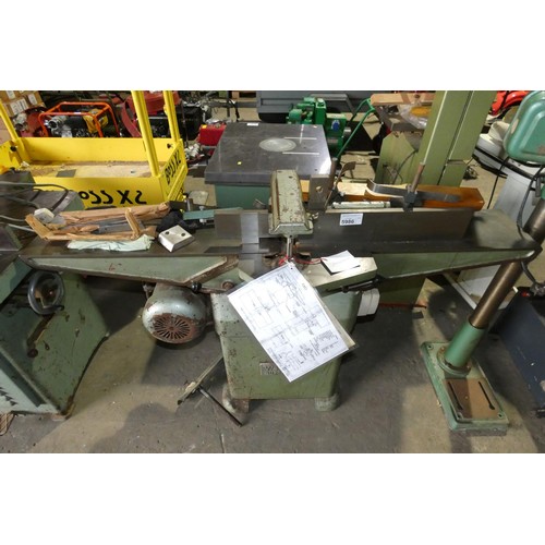 5986 - 1 x Wadkin Bursgreen surface planer no. 9 BFT 63104, 240v supplied with several spare blades, max wi... 