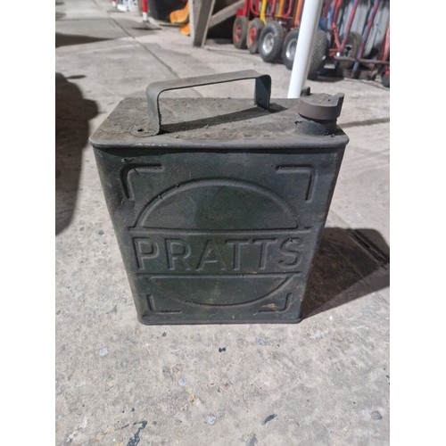 162 - 1 x Pratts vintage fuel can with correct lid