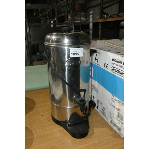 1095 - A commercial stainless steel counter top hot water boiler by Swan 240v - trade