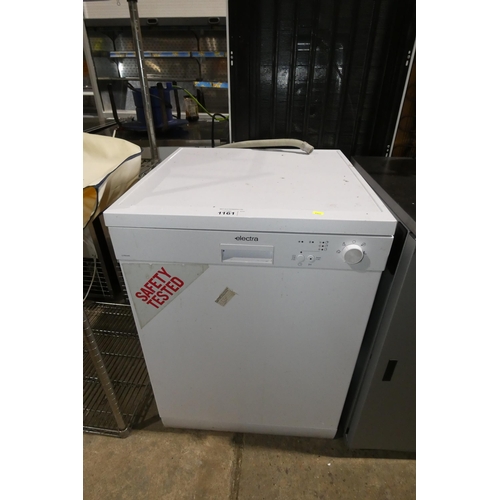 1161 - An under counter dishwasher by Electra type C1760WE - trade