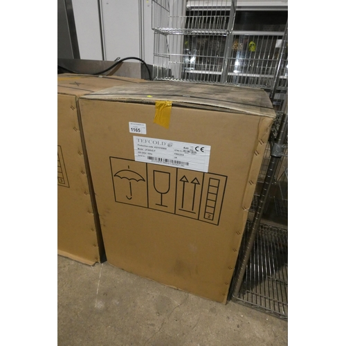 1165 - An unused, boxed under counter freezer by Tefcold type UF200vs-p