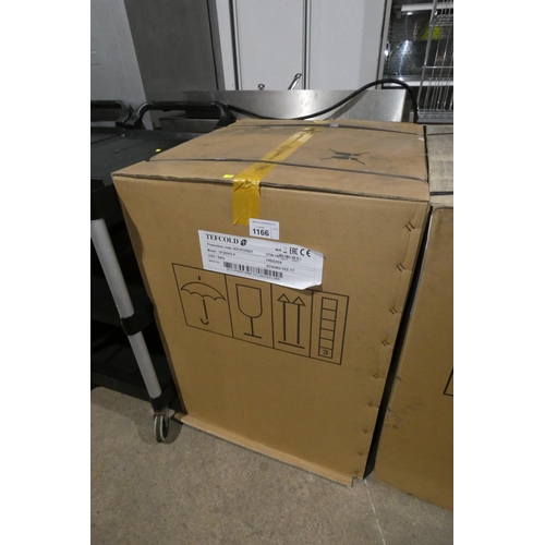 1166 - An unused, boxed under counter freezer by Tefcold type UF200vs-p