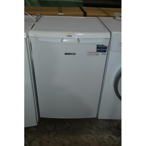 1183 - An under counter freezer by Beko A+ class - trade. Tested Working