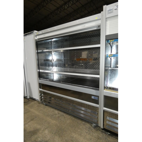 1200 - An open front refrigerated unit by Williams type Gem 151x68x182cm, with night shutter front - trade.... 