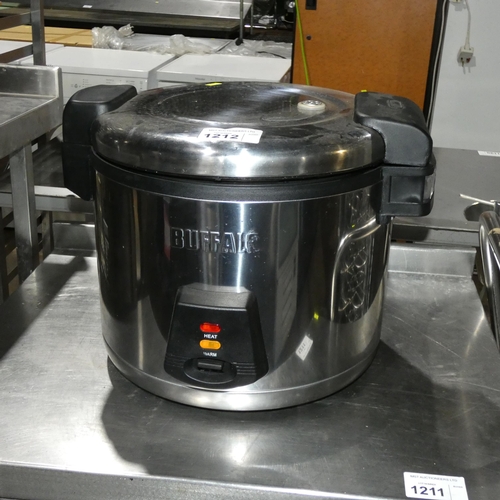 1212 - A commercial stainless steel rice cooker by Buffalo - trade