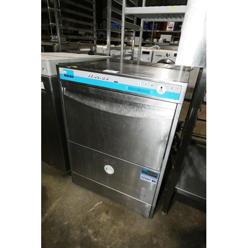 1215 - A commercial stainless steel under counter dishwasher by Meiko - trade