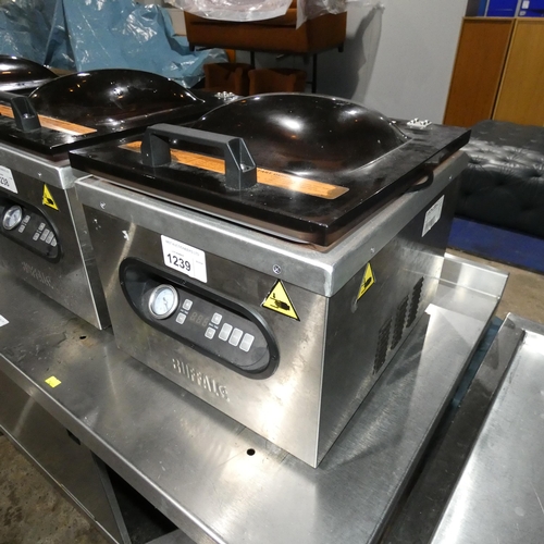 1239 - A commercial stainless steel vacuum packaging machine by Buffalo type DK208 240V - trade