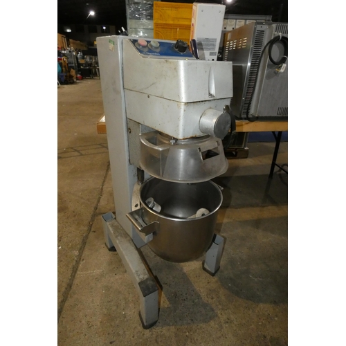 1264 - A large commercial food mixer by Electrolux type Beater Mixer, comes with bowl and 2 attachments 240... 