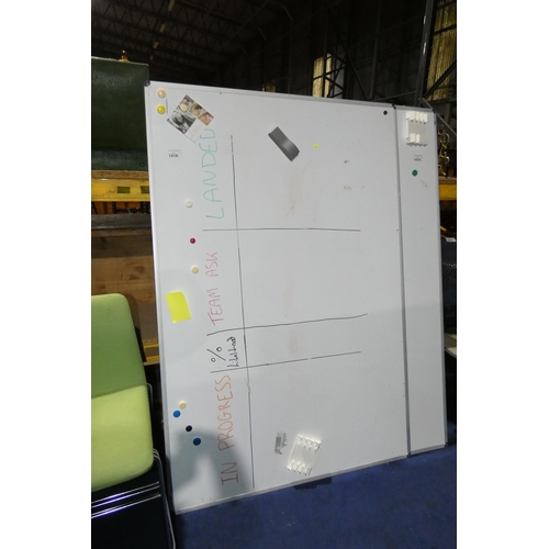 1418 - 1 x Nobo dry wipe board approx 120 x 180cm