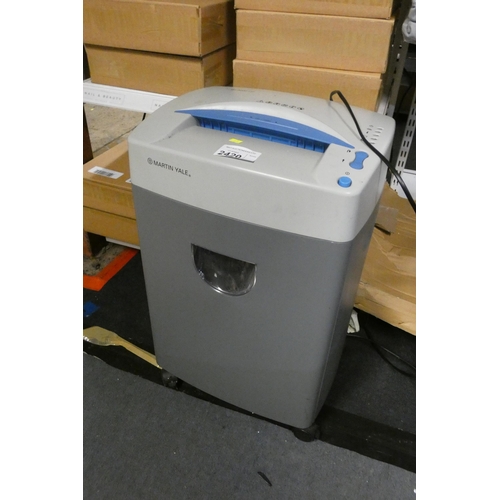 2420 - A large commercial office shredder by Martin Vale type 3000cc - trade Tested Working