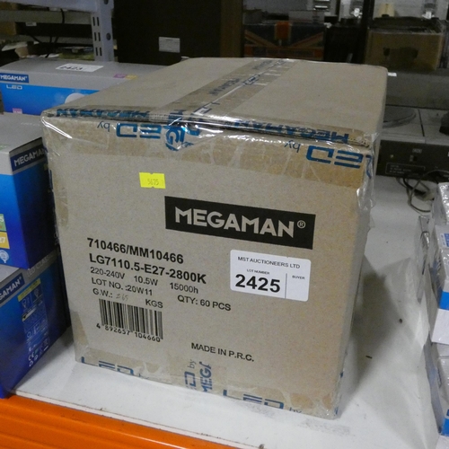 2425 - A box containing 6x 10 Led light bulbs by Megaman