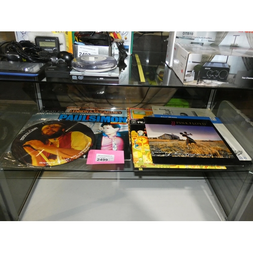 2499 - A small quantity of various vinyl records including Pink Floyd, Marillion picture disc, Bob Dylan et... 