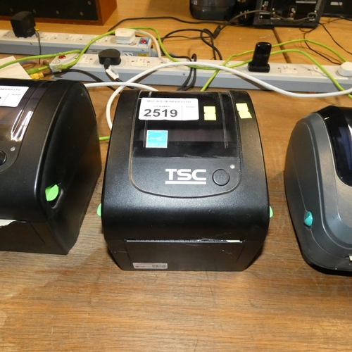 2519 - A barcode label printer by TSC type DA210 no adapter - trade