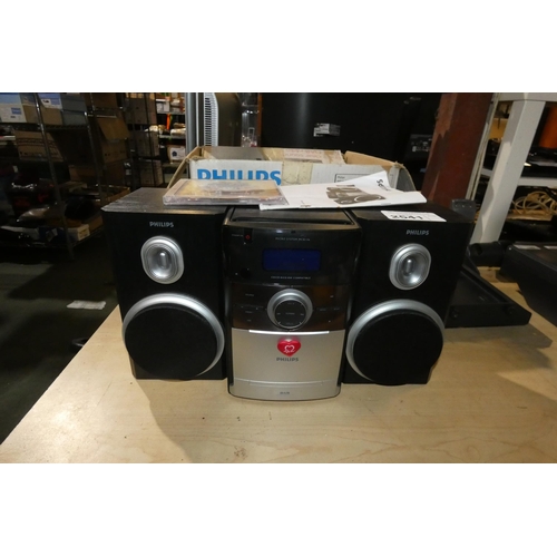 2541 - A Philips stereo DAB CD system with speakers - please note will not read cd's trade