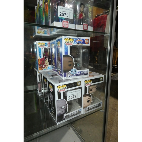 2577 - A quantity of various Funko pop collectible figures, please see pictures for more details