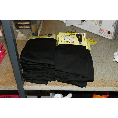 2611 - A quantity of stretch leggings by Body Fit in size s/m, contents of ½ a shelf