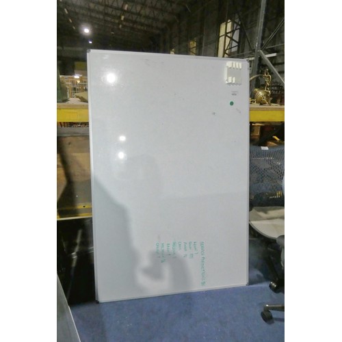 1419 - 1 x Nobo dry wipe board approx 120 x 180cm