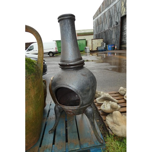 2689 - A large weathered chimenea