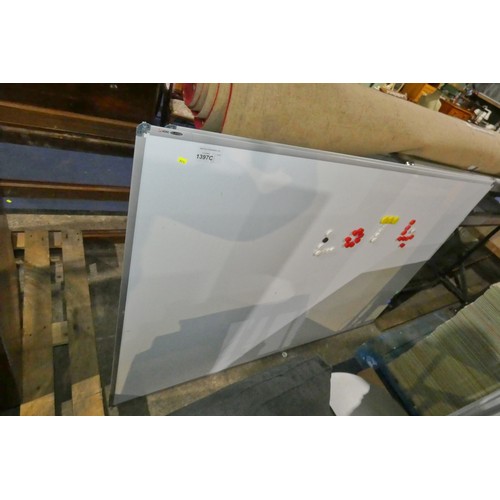 1397C - 2 Magnetic dry wipe boards both approx 180 x 120cm