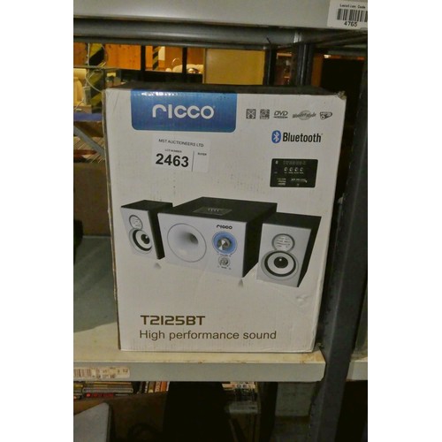 2463 - A Bluetooth 2.1 speaker set by Ricco type T2125BT - trade