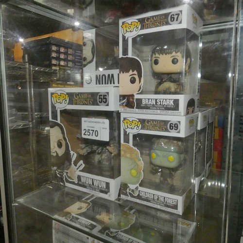 2570 - A quantity of various Funko pop collectible figures, please see pictures for more details