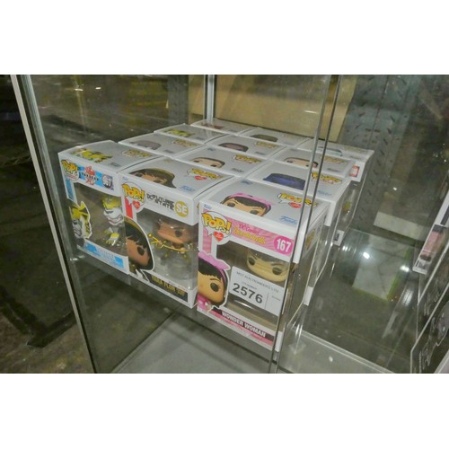 2576 - A quantity of various Funko pop collectible figures, please see pictures for more details