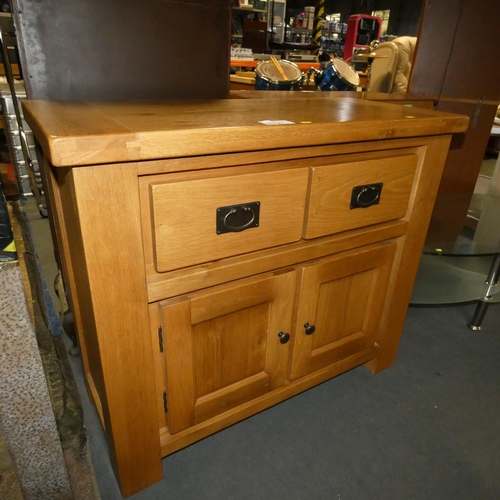 2156 - 1 x Oak sideboard approx 100cm wide