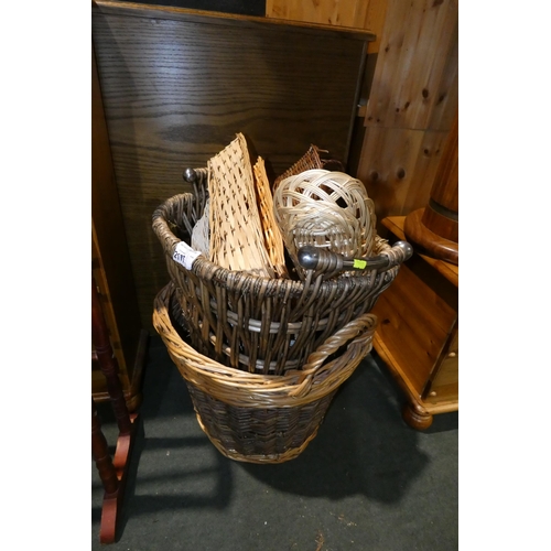 2175 - A quantity of various baskets