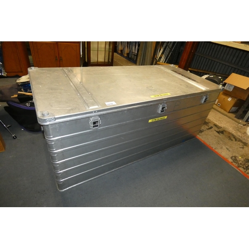 2210 - 1 x large Zarges aluminium flight case approx 168 x 79 x 69cm high