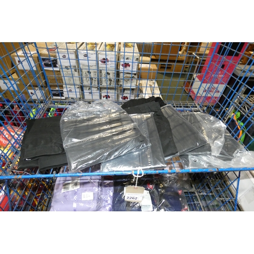 2262 - A quantity of various black trousers. Not practical to list in detail so please view or see photogra... 