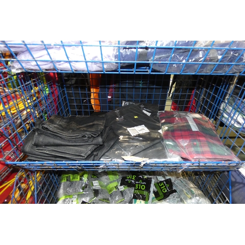 2264 - A quantity of various clothing. Not practical to list in detail so please view or see photographs. C... 