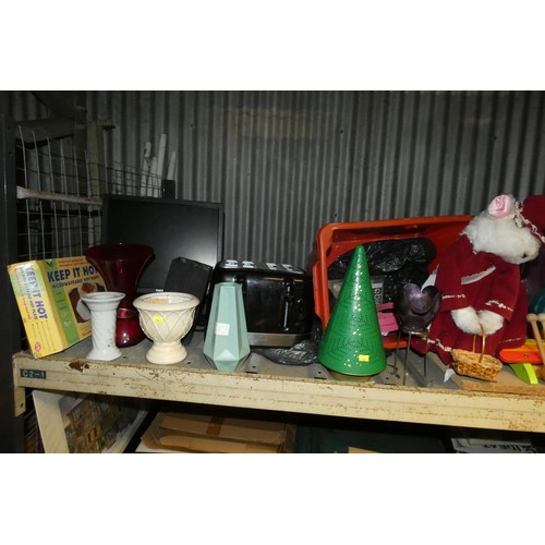 2153 - A quantity of various items including toys, ornaments, a Cookworks 4 slice toaster etc. Contents of ... 