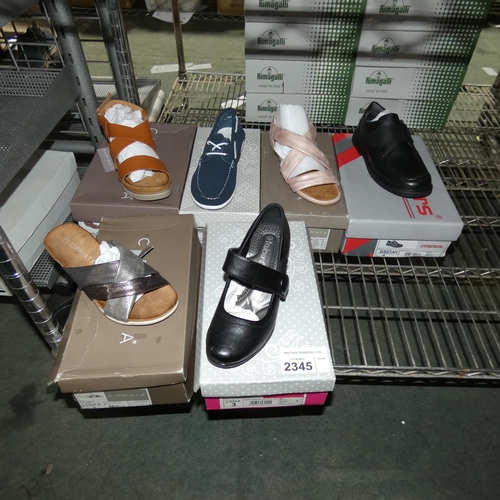 2345 - 6 x various pairs of ladies shoes - sizes 3 and 4